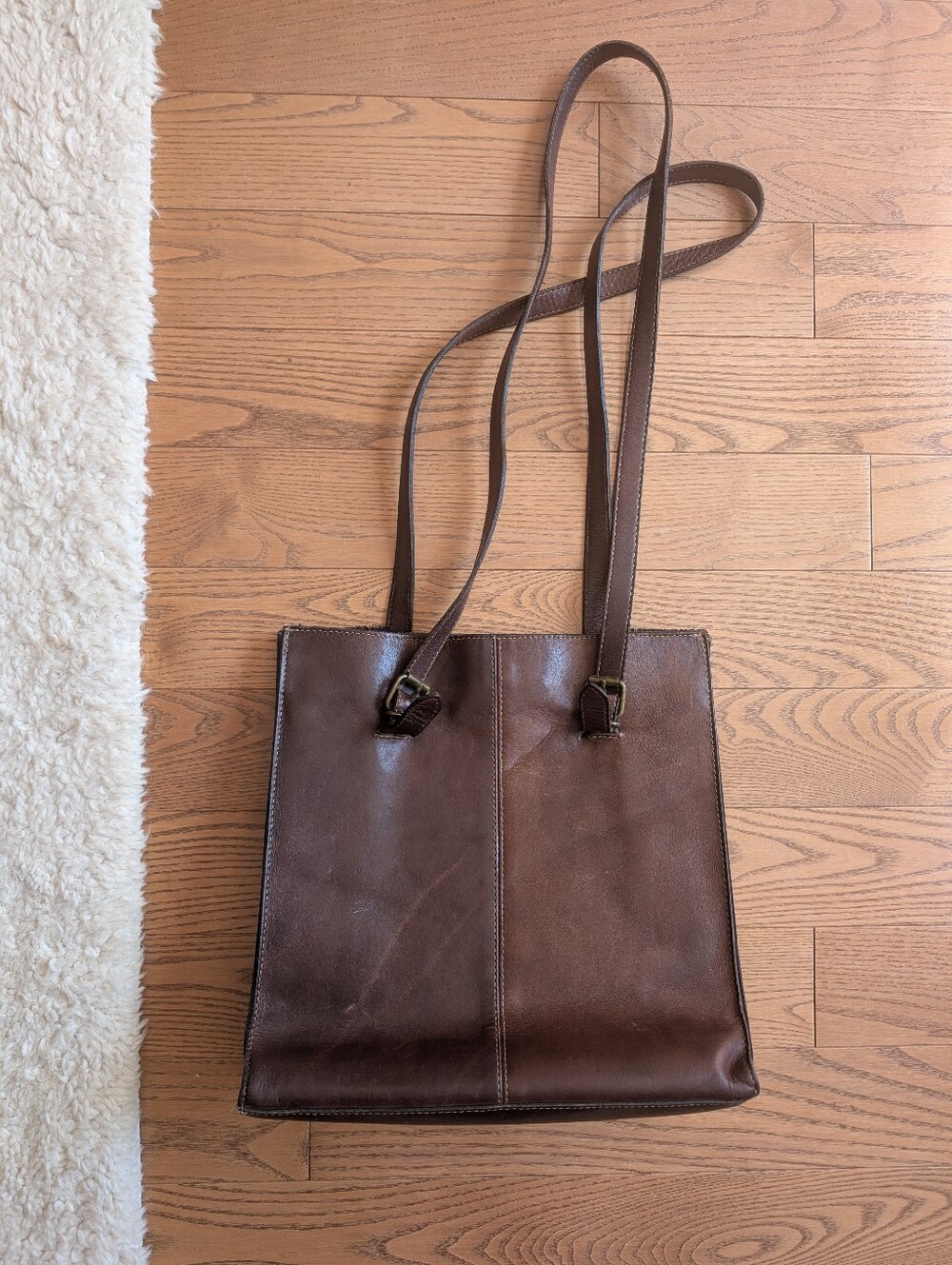 Vintage Leather Stone Ridge Tote Bag